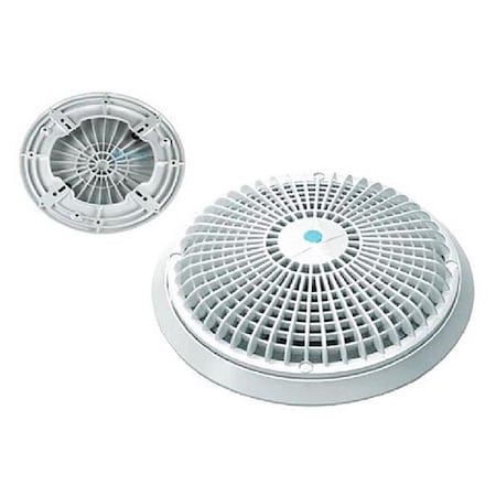 Aquastar 10 in. Round Sumpless Suction Outlet Cover UV-Resistant Engineered, Polymer White A10RCFR101